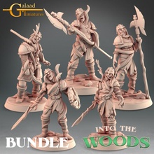 zombies bundle tabletop dragon mini roleplay zombie miniature dungeon galaad 3d print model - Mito3D