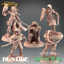 scouts bundle tabletop dragon mini roleplay miniature dungeon scout galaad 3d print model - Mito3D