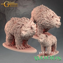 bears tabletop dragon mini roleplay miniature dungeon galaad 3d print model - Mito3D