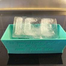 Customizável gelo cubo mofo jardim cozinha openscad festa simples bandeja coquetel personalizadas personalizado cinética 3d print model - Mito3D