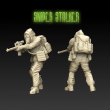 zone sniper toys & games modern wargaming character tabletop stalker 28mm 32mm apocalyptic 3d print model - Mito3D