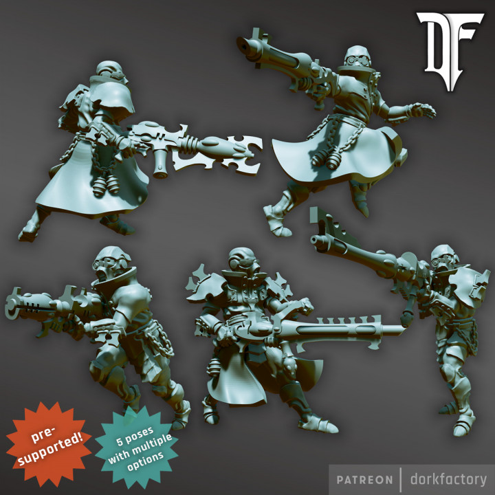 ev koruma Tayfa oyuncaklar oyunlar karanlık elf savaşçı Necromunda Cabal top tüfek Lazer mızrak Eldar shard tamirci şecere Kabal Drukhari Delaquis Skitarii kabalit 3D print model - Mito3D