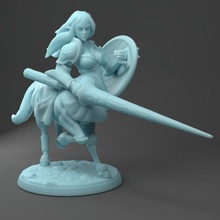lundari centaure lancier jouets Jeux femelle Chevalier 3d print model - Mito3D