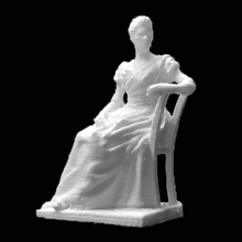 sitzende Frau fine arts museum Brüssel scan 3d print model - Mito3D