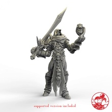 warlock hexblade imperium 1 inch base 32 mm height medium miniature toys & games board dragons dungeons fantasy game human mini rpg undead tabletop d&d necromancer 5e pre-supported swargard 3d print model - Mito3D