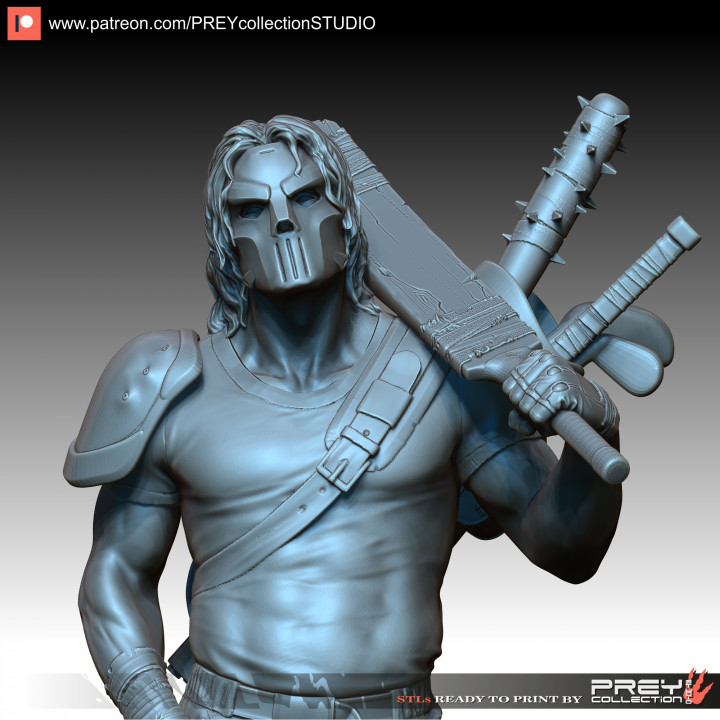 rua vingador brinquedos jogos figura humano ninja Guerreiro miniatura militares tampo mesa mutante cyberpunk 3D print model - Mito3D