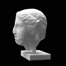 kadın başını british museum Londra tarama 3d print model - Mito3D