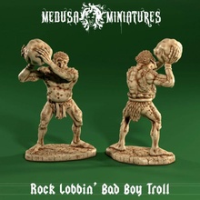 rock lobbin' bad boy troll dragons dungeons fantasy figure giant goblin orc character resin paint tabletop ogre 28mm pathfinder 3d print model - Mito3D