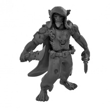 goblin warrior dual wielding swords orc sword miniature resin dungeonsanddragons rogue dnd dualwield figther 3d print model - Mito3D