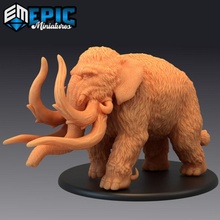 terrible mamut ártico elefante bestia nórdico encuentro juguetes juegos clásico fantasía medieval monstruo rpg enemigo mesa calabozo dnd 3d print model - Mito3D