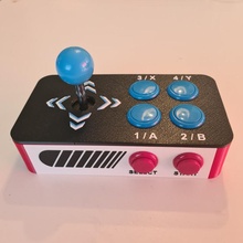arcade joystick spare parts diy gaming pi raspberry retro pc petropie 3d print model - Mito3D