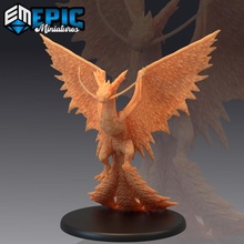 snow wyvern arctic feathered drake ice dragon bird toys & games fantasy medieval monster rpg warhammer white enemy tabletop dungeon dnd pathfinder npc pre-supported supported pre 3d print model - Mito3D