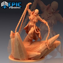 frost demon sealed ice devil ancient arctic boss chained cold giant toys & games fantasy medieval monster rpg warhammer enemy tabletop dungeon dnd pathfinder npc pre-supported supported pre 3d print model - Mito3D