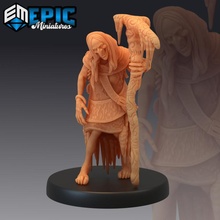 winter hag blue ice witch arctic woman toys & games fantasy medieval monster rpg warhammer enemy tabletop dungeon dnd pathfinder npc pre-supported supported pre bheur 3d print model - Mito3D