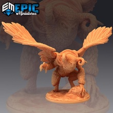 owl goddess wings arctic snow queen winter empress toys & games fantasy medieval monster rpg warhammer enemy tabletop dungeon dnd pathfinder npc pre-supported supported pre auril 3d print model - Mito3D