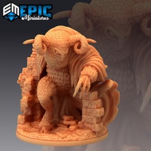 owl goddess ruins arctic snow queen winter empress toys & games fantasy medieval monster rpg warhammer enemy tabletop dungeon dnd pathfinder npc pre-supported supported pre auril 3d print model - Mito3D