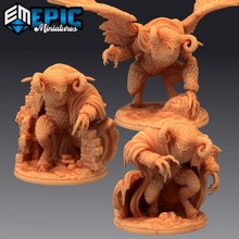 owl goddess set arctic snow queen winter empress toys & games fantasy medieval monster rpg warhammer enemy tabletop dungeon dnd pathfinder npc pre-supported supported pre auril 3d print model - Mito3D