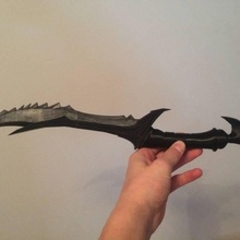 daedric dagger props & cosplay fantasy skyrim 3d print model - Mito3D