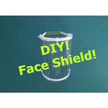 cara escudo mascarar proteção rosto 3d print model - Mito3D