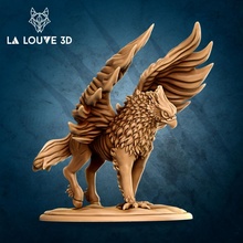 hippogriff toys & games creature monster miniature sla 3dprint resin minis dnd tabletopgames presupported 3d print model - Mito3D