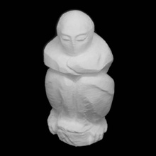 wooden statue faget romania scan 3d print model - Mito3D