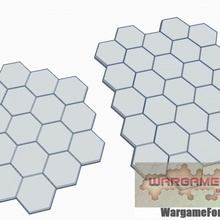 blank 19 27 hex tile cluster battletech magnetic stl files toys & games scale map tiles 3d print model - Mito3D