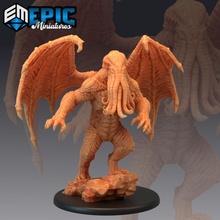 star spawn cthulhu minion underwater cthulhi lovecraft entity toys & games fantasy medieval monster rpg warhammer enemy tabletop tentacle dungeon dnd pathfinder npc pre-supported supported pre 3d print model - Mito3D