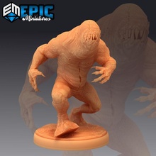 dimensional shambler walking ripped skin dimension creature lovecraft entity toys & games fantasy medieval monster rpg warhammer enemy tabletop dungeon dnd pathfinder npc pre-supported supported pre 3d print model - Mito3D