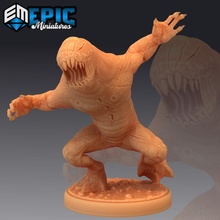 dimensional shambler attaking ripped skin dimension creature lovecraft entity toys & games fantasy medieval monster rpg warhammer enemy tabletop dungeon dnd pathfinder npc pre-supported supported pre 3d print model - Mito3D