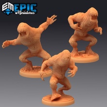 dimensional shambler set ripped skin dimension creature lovecraft entity toys & games fantasy medieval monster rpg warhammer enemy tabletop dungeon dnd pathfinder npc pre-supported supported pre 3d print model - Mito3D