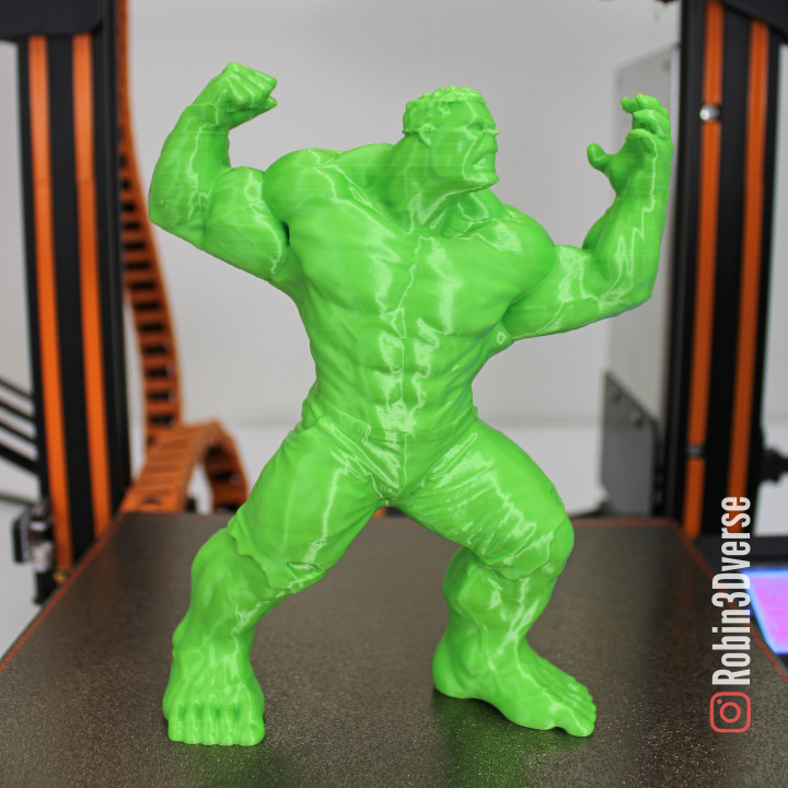 Hulk destek Bedava yeniden düzenleme fdm heykelcik kahraman hayret heykel süper support free Yenilmezler aksiyon figürü şekil çizgi roman inanılmaz robin3dverse 3D print model - Mito3D