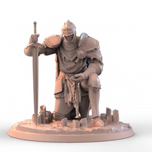 fallen knight 3 fantasy sword undead zombie 3d print model - Mito3D