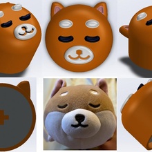 Shiba inu Gesicht Tastenkappe Mode Zubehör Inu 3d print model - Mito3D