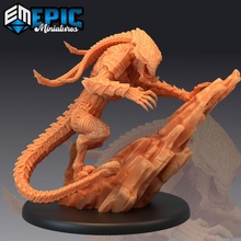 alieno bestia arrampicata extraterrestre tentacolo creatura biologico arma giocattoli Giochi fantasia medievale mostro rpg spazio warhammer nemico tavolo prigione 3d print model - Mito3D