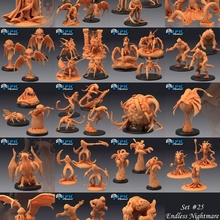 endless nightmare set cosmic horror & lovecraft entity collection pre-supported toys games fantasy medieval monster rpg warhammer enemy tabletop cthulhu dungeon dnd pathfinder npc 3d print model - Mito3D