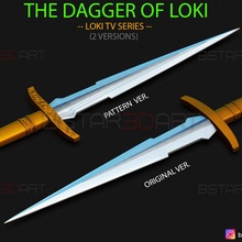 loki dagger - weapon loki- 2 versions - tv series 2021 props & cosplay accessories mask sword toys weapon cosplay knife dagger marvel-comics marvel-cosplay marvel-toys tv-series-2021 loki-2021 loki-dagger dagger-cosplay loki-weapon dagger-of-loki loki-sword dagger-loki-2021 thedagger