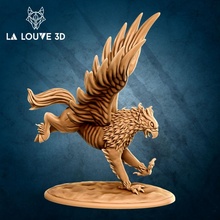 hippogriff 1 toys & games stl creature monster miniature 3dprint minis dnd stlfiles 32mm tabletopgames 3d print model - Mito3D