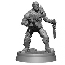 mutant gunner 02 toys & games wargaming miniature post scifi tabletop apocalypse foundry sarks 3d print model - Mito3D
