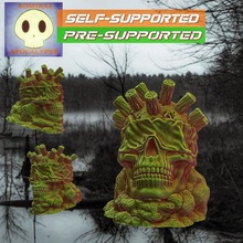 skull toys & games decoration horror warhammer magic eyes logs rocks dnd cultist shaman voodoo swamp 3d print model - Mito3D