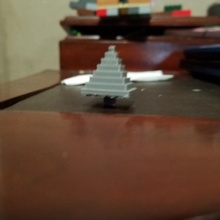 blocky pine tree toys & games 3d print model - Mito3D
