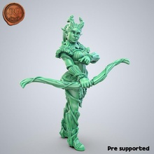 wood elfs - archer 03 toys & games elf fantasy miniature supports wargame dnd woods supported 3d print model - Mito3D