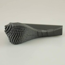 wave Pflanzer Garten office parametric tile Bio 3d print model - Mito3D
