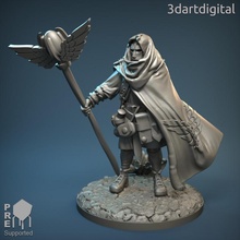 pilgrim seeker toys & games fantasy minis cleric 3dartdigital 3d print model - Mito3D