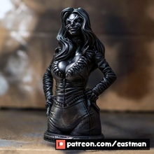 negro gato ventilador Arte figura héroe escultura sexy mujer zbrush súper esculpir 3 super h ro fan art Eastman black cat 3d print model - Mito3D
