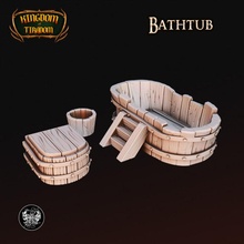 bathtub toys & games bathroom furniture terrain washroom dnd 3d print model - Mito3D