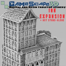 auberge expansion supporter modèle taverne Manoir caserne 3d print model - Mito3D