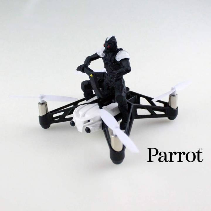 papagaio minidrone piloto gadgets aparelhos eletrônicos voar guerreiro drone voando polícia parrotdrone ricdrone dronewars 3D print model - Mito3D