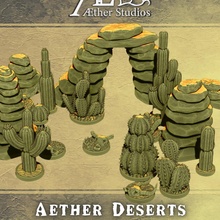 etere deserti spargere giocattoli Giochi deserto miniature terreno cactus teschi minis rocce aetherstudios animaliteschi dispersione 3d print model - Mito3D