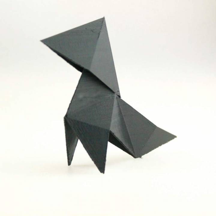 origami lluvia fuerte jardín pesado 3D print model - Mito3D