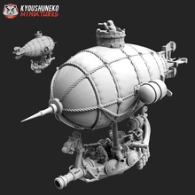dwarf airship crew included toys & games dragon dungeons miniatures wargaming warhammer miniature tabletop dnd sigmar 3d print model - Mito3D